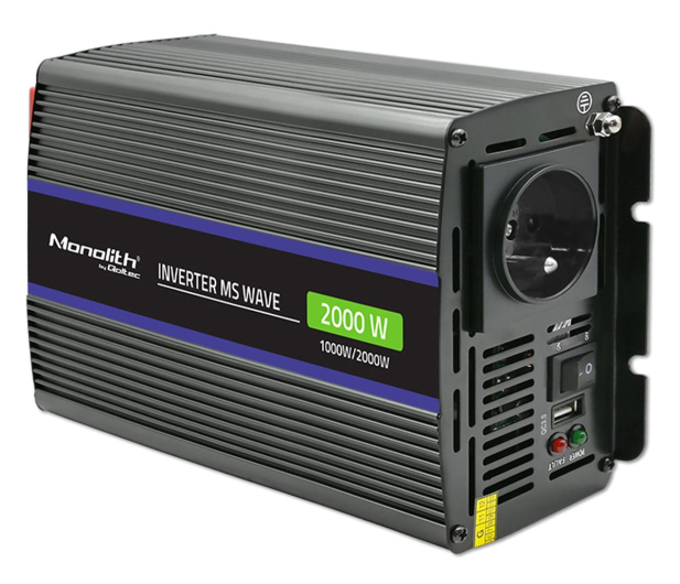 Qoltec Przetwornica napięcia 2000MS Wave | 12V na 230V | 1000/2000W - 1190375 - zdjęcie 2